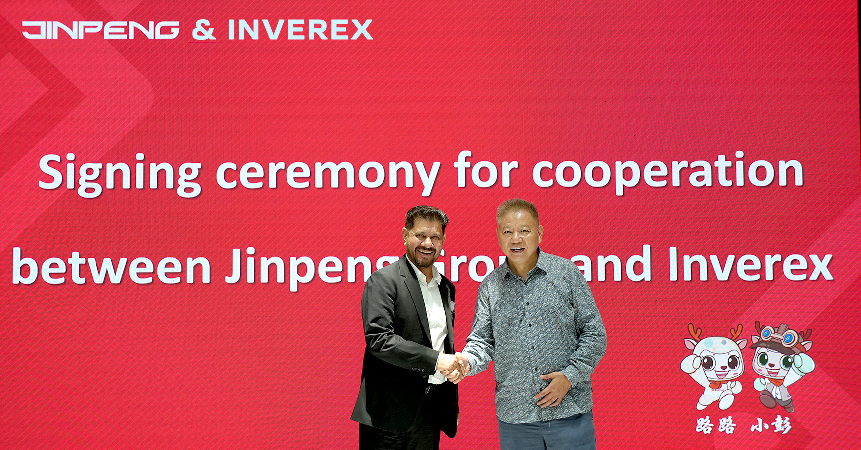 JinPeng accorde à Inverex Droits de distribution exclusifs au Pakistan pour les véhicules à grande vitesse et à grande vitesse